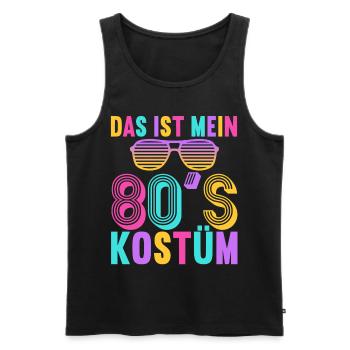 80er Motto Party Das ist mein 80er Jahre Kostüm - Männer Premium Bio Tank Top - Schwarz - Vorne - Michal (187cm)
