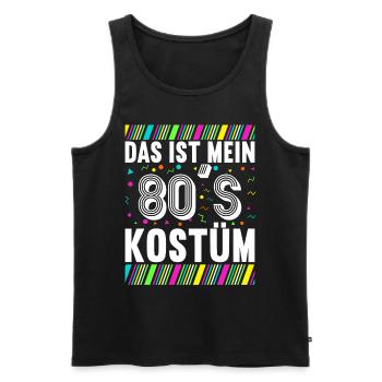 80er Motto Party Das ist mein 80er Jahre Kostüm - Männer Premium Bio Tank Top - Schwarz - Vorne - Michal (187cm)