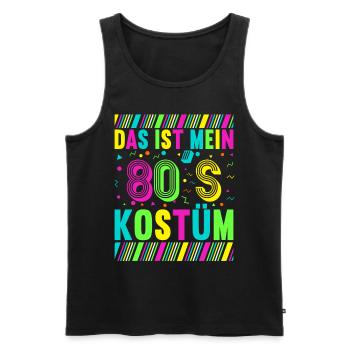 80er Motto Party Das ist mein 80er Jahre Kostüm - Männer Premium Bio Tank Top - Schwarz - Vorne - Michal (187cm)