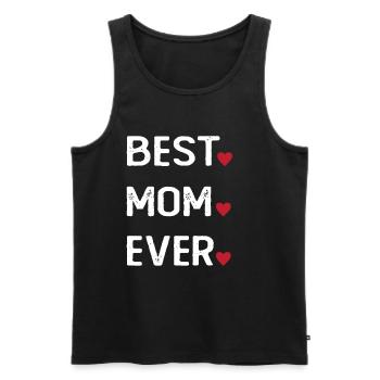 Best Mom Ever - Männer Premium Bio Tank Top - Schwarz - Vorne - AI Model Male 178 light (178cm)