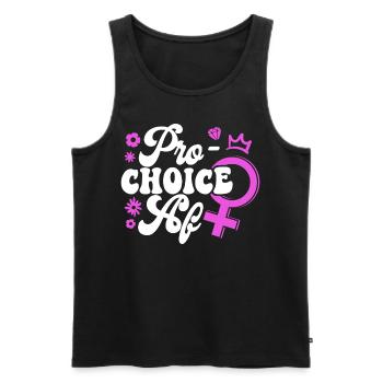 Feminist Pro-Choice Af - Men's Premium Organic Tank Top - black - Front - Michal (187cm)