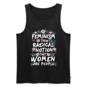 Feminist Feminism The Radical - Men's Premium Organic Tank Top - black - Front - Michal (187cm)