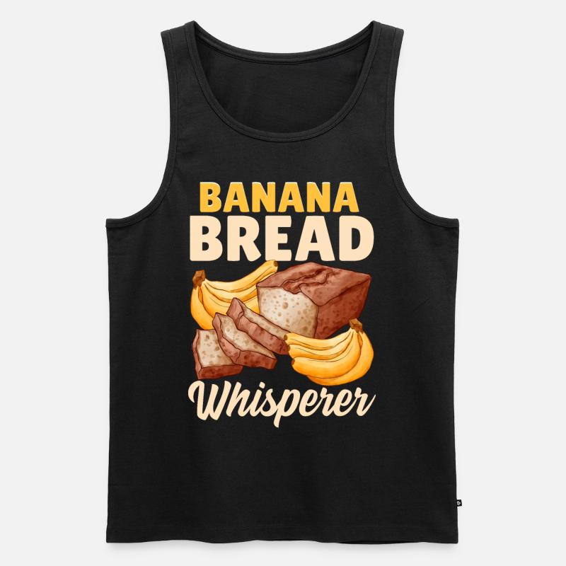 Funny bread baking baker - Men's Premium Organic Tank Top - black
