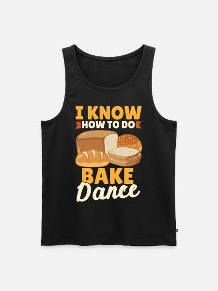 Funny bread baking baker - Men's Premium Organic Tank Top - black