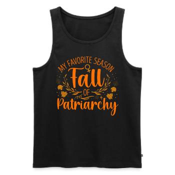 Feminist My Favorite Season Fall - Men's Premium Organic Tank Top - black - Front - Michal (187cm)