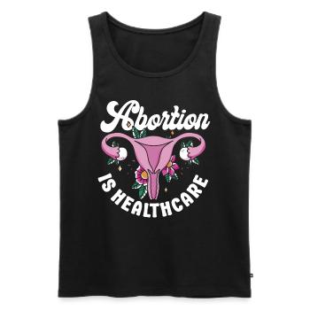 Feminist Abortion Is Healthcare - Men's Premium Organic Tank Top - black - Front - Michal (187cm)