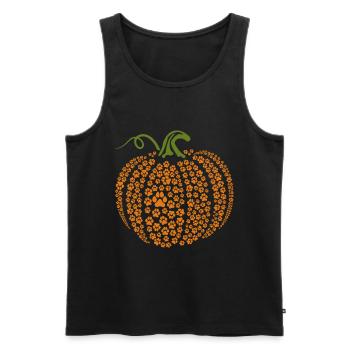 Halloween Paw Pumpkin: cadeau pour les amoureux des chiens - Débardeur bio Premium Homme - noir - Devant - AI Model Male 178 light (178cm)