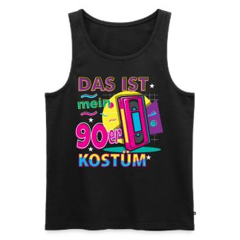 Das ist mein 90er Kostüm - Männer Premium Bio Tank Top - Schwarz - Vorne - Michal (187cm)