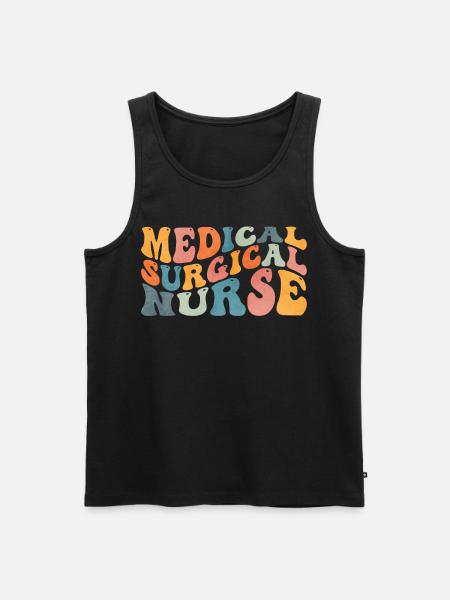 Groovy Infirmière médico-chirurgicale M - Débardeur bio Premium Homme - noir