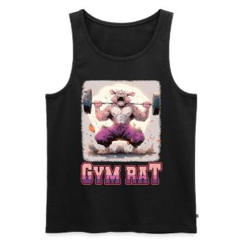 Gym Council Bodybuilding Weight Training Fun Fitness - Men's Premium Organic Tank Top - black - Front - Michal (187cm)