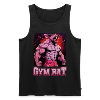 Gym Council Bodybuilding Weight Training Fun Fitness - Men's Premium Organic Tank Top - black - Front - Michal (187cm)