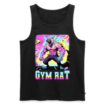 Gym Council Bodybuilding Weight Training Fun Fitness - Men's Premium Organic Tank Top - black - Front - Michal (187cm)