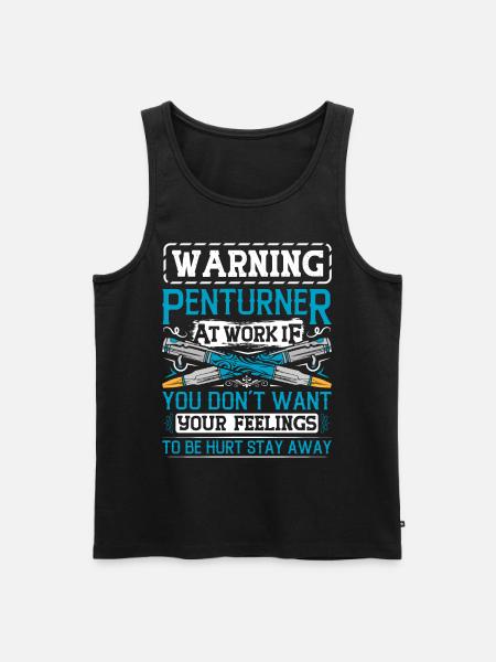 Pen Turning Kit - Men's Premium Organic Tank Top - black