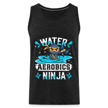 Aerobic Exercise Designs - Männer Premium Bio Tank Top - Anthrazit - Vorne - Alexander (188cm)