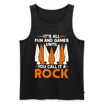 Pfeilspitzen Speerspitze Arrowhead Collection - Männer Premium Bio Tank Top - Schwarz - Vorne - Michal (187cm)