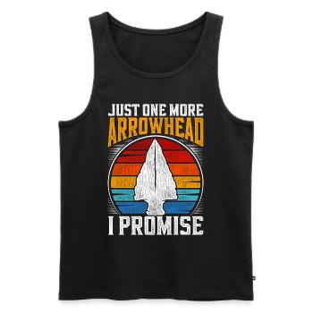 Pfeilspitzen Speerspitze Arrowhead Collection - Männer Premium Bio Tank Top - Schwarz - Vorne - Michal (187cm)