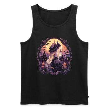 Witch Helloween Witches Outfit Witches - Men's Premium Organic Tank Top - black - Front - AI Model Male 178 light (178cm)