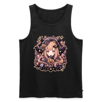 Witch Helloween Witches Outfit Witches - Men's Premium Organic Tank Top - black - Front - AI Model Male 178 light (178cm)
