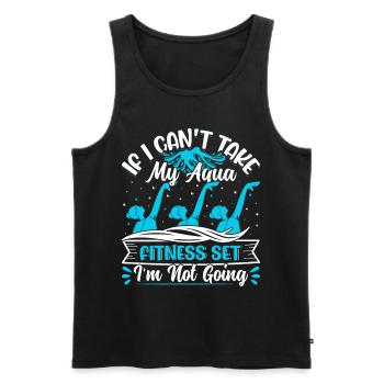 Aerobic Exercise Designs - Men's Premium Organic Tank Top - black - Front - AI Model Male 178 light (178cm)