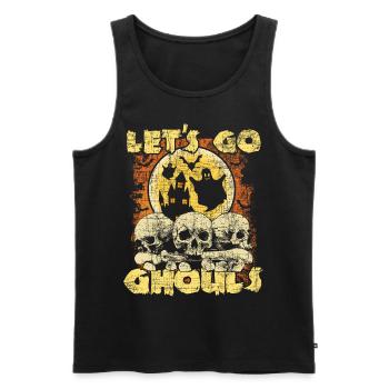 Let's Go Ghouls - Männer Premium Bio Tank Top - Schwarz - Vorne - Michal (187cm)