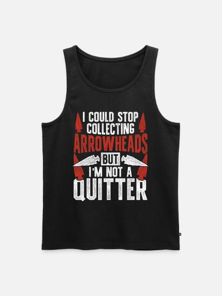 Pfeilspitzen Speerspitze Arrowhead Hunter - Männer Premium Bio Tank Top - Schwarz