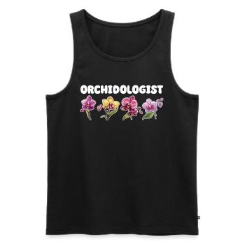 Orchid Whisperer Planzen Freund Orchideen - Männer Premium Bio Tank Top - Schwarz - Vorne - AI Model Male 178 light (178cm)