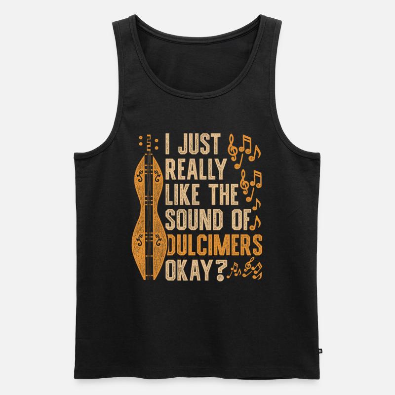 Dulcimer Dulcimore Doucemore - Männer Premium Bio Tank Top - Schwarz