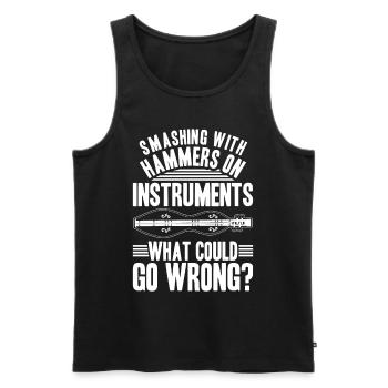 Dulcimer Dulcimore Doucemore - Men's Premium Organic Tank Top - black - Front - AI Model Male 178 light (178cm)