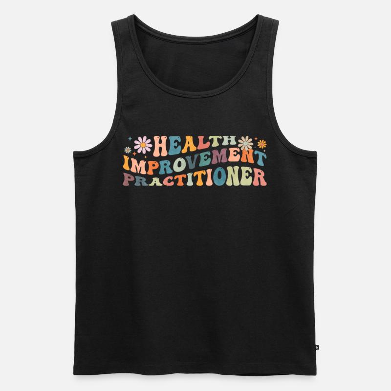 Groovy Health Improvement Practitioner - Männer Premium Bio Tank Top - Schwarz