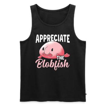 Schätzen Sie Den Blobfish-besitzer Blobfishes - Männer Premium Bio Tank Top - Schwarz - Vorne - AI Model Male 178 light (178cm)