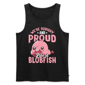 Stolz Wie Ein Blobfish-besitzer Blobfishes - Männer Premium Bio Tank Top - Schwarz - Vorne - AI Model Male 178 light (178cm)