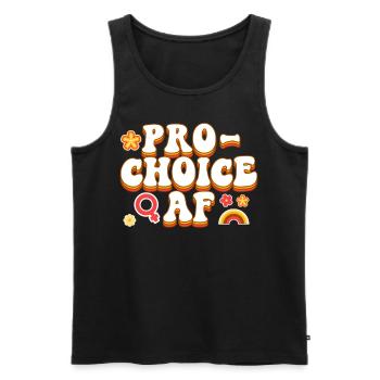 Féministe Pro-Choice Af - Débardeur bio Premium Homme - noir - Devant - Michal (187cm)