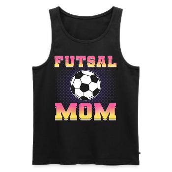 Futsal Mom Futsal Hallenfußball - Männer Premium Bio Tank Top - Schwarz - Vorne - AI Model Male 178 light (178cm)