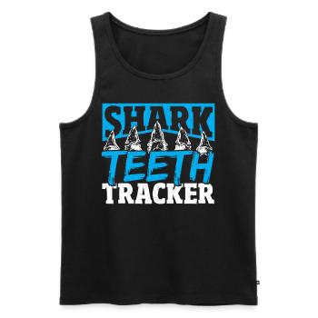 Shark Teeth Tracker Shark Teeth Collector Fossil - Men's Premium Organic Tank Top - black - Front - Michal (187cm)