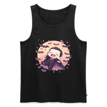 Vampire - Men's Premium Organic Tank Top - black - Front - AI Model Male 178 light (178cm)