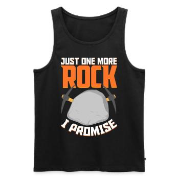Lustige Gesteinsjagd Mineral Geologe - Männer Premium Bio Tank Top - Schwarz - Vorne - AI Model Male 178 light (178cm)