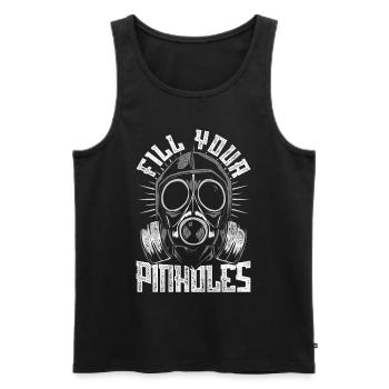 Vehicle Painter Car Painter Fill Your Pinholes - Men's Premium Organic Tank Top - black - Front - Michal (187cm)