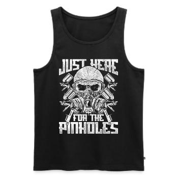 Car Painter Just Here For The Pinholes - Men's Premium Organic Tank Top - black - Front - Michal (187cm)