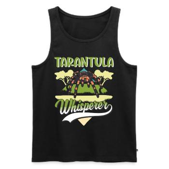 Tarantel Flüsterer Tarantula Whisperer - Männer Premium Bio Tank Top - Schwarz - Vorne - Michal (187cm)
