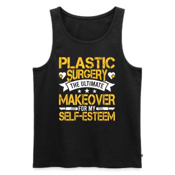 Surgical technologist for the transformation of the - Men's Premium Organic Tank Top - black - Front - AI Model Male 178 light (178cm)