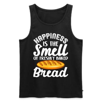 Funny bread baking baker - Men's Premium Organic Tank Top - black - Front - Michal (187cm)