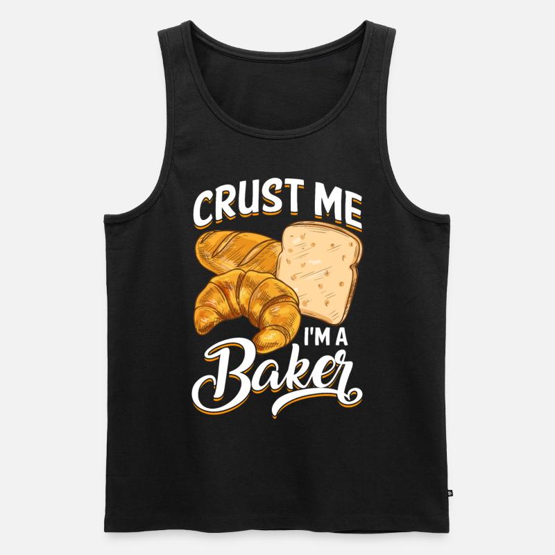 Funny bread baking baker - Men's Premium Organic Tank Top - black