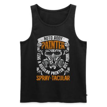 Vehicle Painter Car Painter Spray-tacular - Men's Premium Organic Tank Top - black - Front - Michal (187cm)