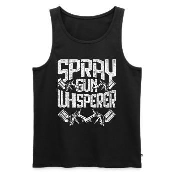 Car Painter Spray Gun Whisperer - Men's Premium Organic Tank Top - black - Front - Michal (187cm)