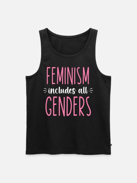 Feminist Feminism Includes All - Men's Premium Organic Tank Top - black