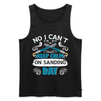 Pen Turning Kit - Men's Premium Organic Tank Top - black - Front - AI Model Male 178 light (178cm)