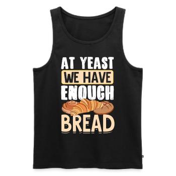 Funny bread baking baker - Men's Premium Organic Tank Top - black - Front - Michal (187cm)