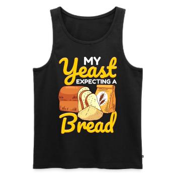 Funny bread baking baker - Men's Premium Organic Tank Top - black - Front - Michal (187cm)