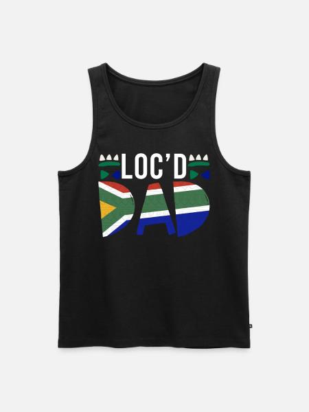 Dreadlocks Rastafari Rasta Afro - Men's Premium Organic Tank Top - black