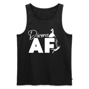 Happy Divorce Party Divorce Af - Men's Premium Organic Tank Top - black - Front - Michal (187cm)
